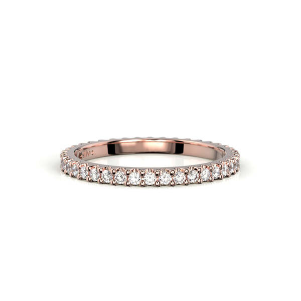 Festive Juliette allianssitimanttisormus 0,42 ct punakulta