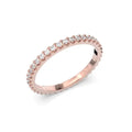 Festive Juliette Alliance Diamond Ring 0.42 ct Rose Gold
