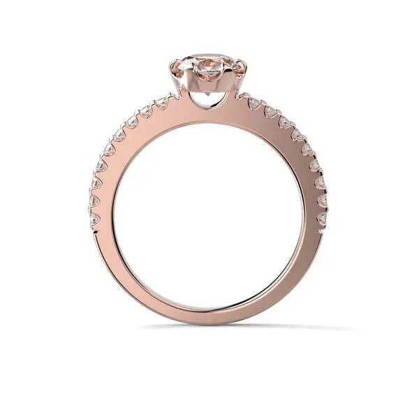Festive Juliette morganiitti-timanttisormus 0,18 ct