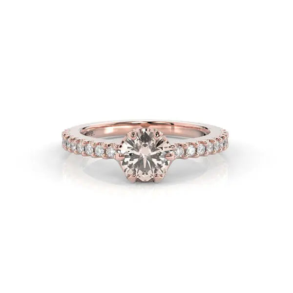 Festive Juliette morganiitti-timanttisormus 0,18 ct