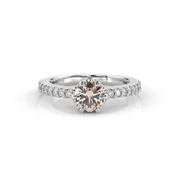 Festive Juliette morganiitti-timanttisormus 0,18 ct