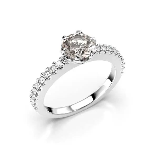 Festive Juliette morganiitti-timanttisormus 0,18 ct