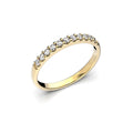 Festive Juliette rivitimanttisormus 0,22 ct keltakulta