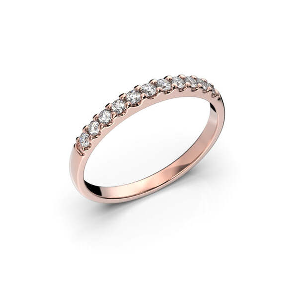Festive Juliette rivitimanttisormus 0,22 ct punakulta