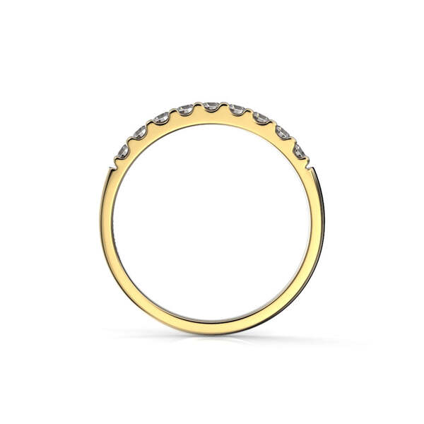 Festive Juliette rivitimanttisormus 0,27 ct keltakulta