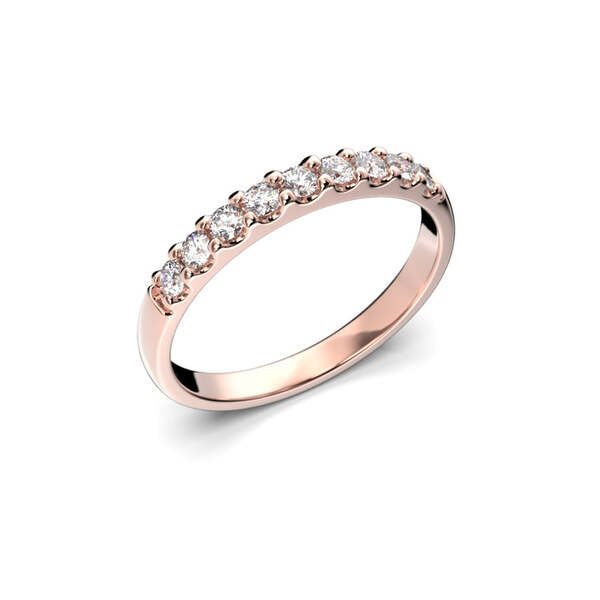 Festive Juliette rivitimanttisormus 0,27 ct punakulta