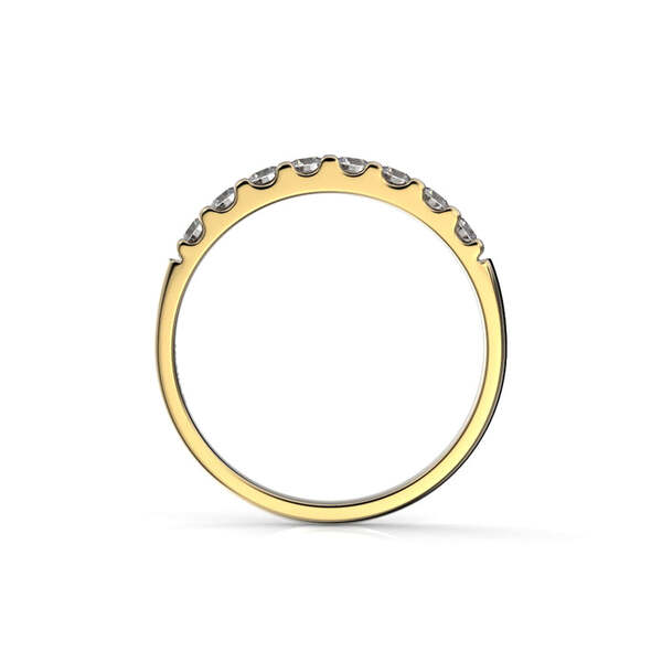 Festive Juliette rivitimanttisormus 0,32 ct keltakulta