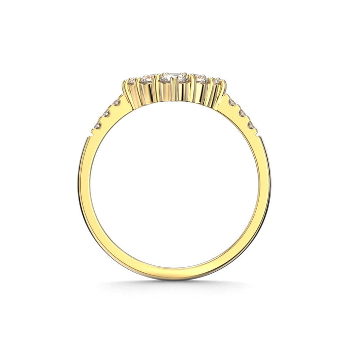 Juliette Side 0,25 ct - 14k keltakulta