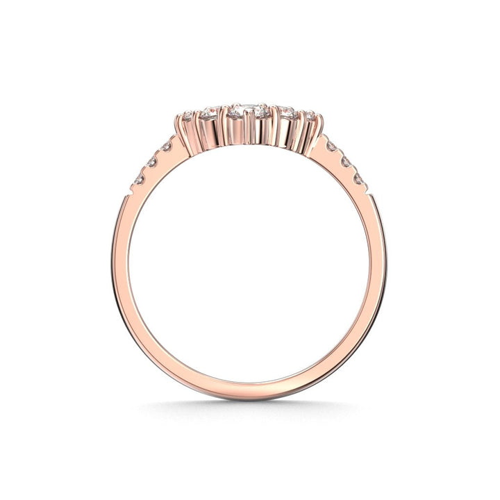 Juliette Side 0,25 ct - 14k punakulta