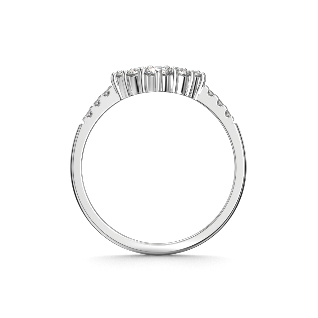 Juliette Side 0,25 ct - 14k valkokulta