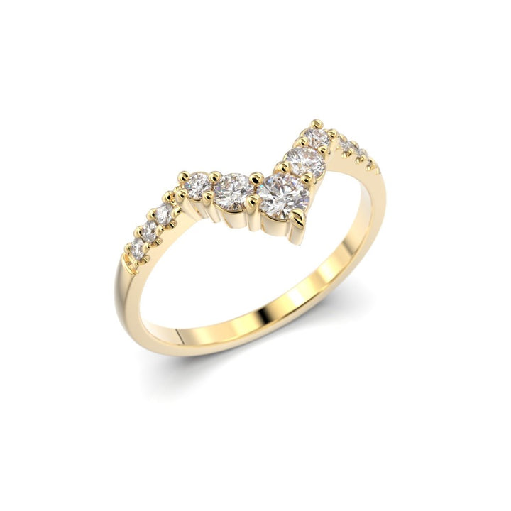Juliette Side 0,25 ct - 14k valkokulta
