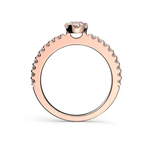 Festive Juliette timanttisormus 0,48 ct punakulta