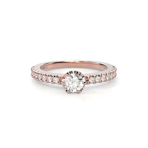 Festive Juliette timanttisormus 0,48 ct punakulta