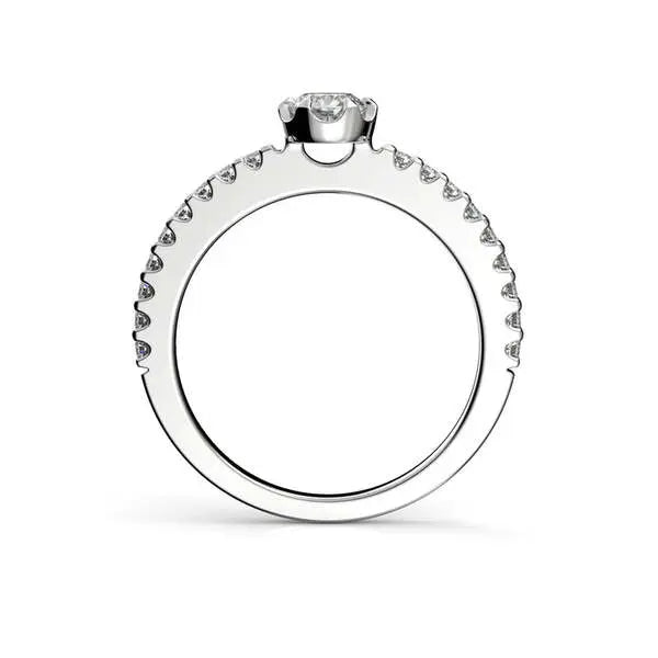 Festive Juliette timanttisormus 0,48 ct valkokulta