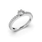 Festive Juliette timanttisormus 0,48 ct valkokulta