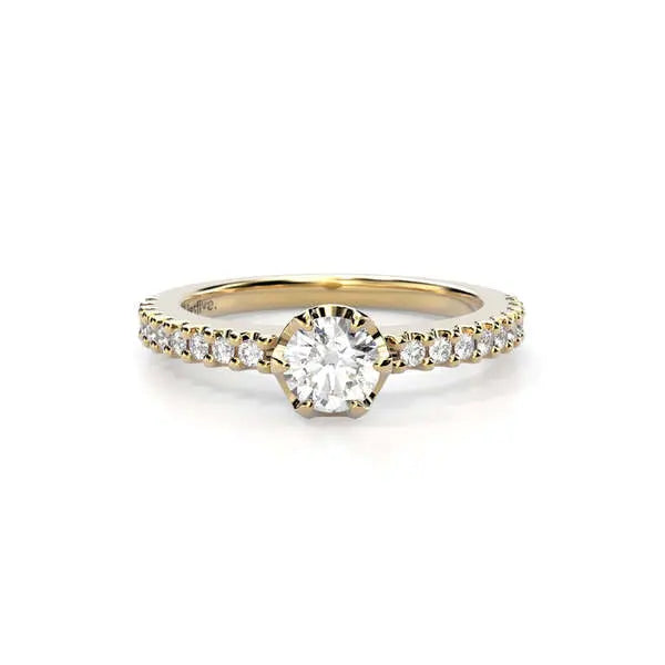 Festive Juliette timanttisormus 0,48 ct keltakulta