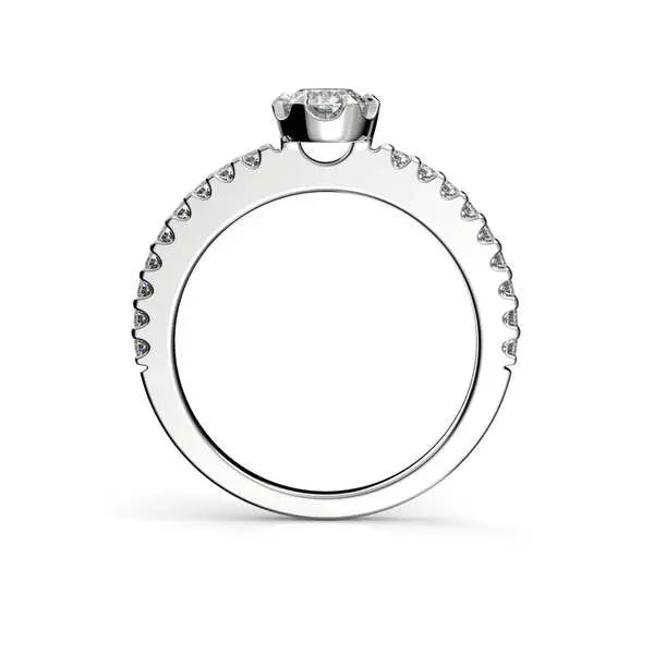Festive Juliette timanttisormus 0,58 ct valkokulta