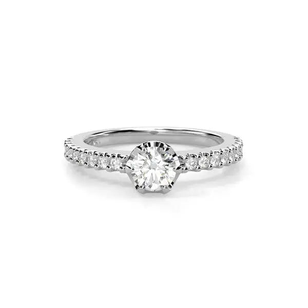 Festive Juliette timanttisormus 0,58 ct valkokulta