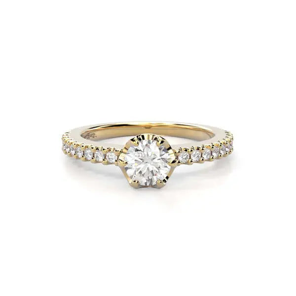 Festive Juliette timanttisormus 0,68 ct keltakulta