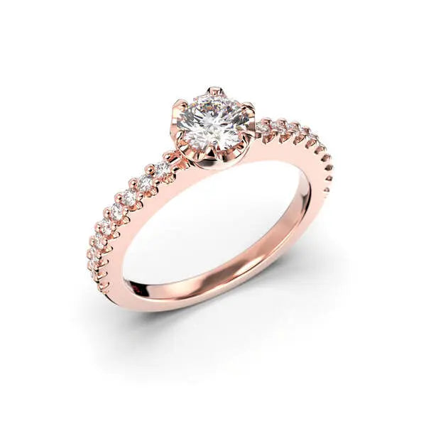 Festive Juliette timanttisormus 0,68 ct punakulta