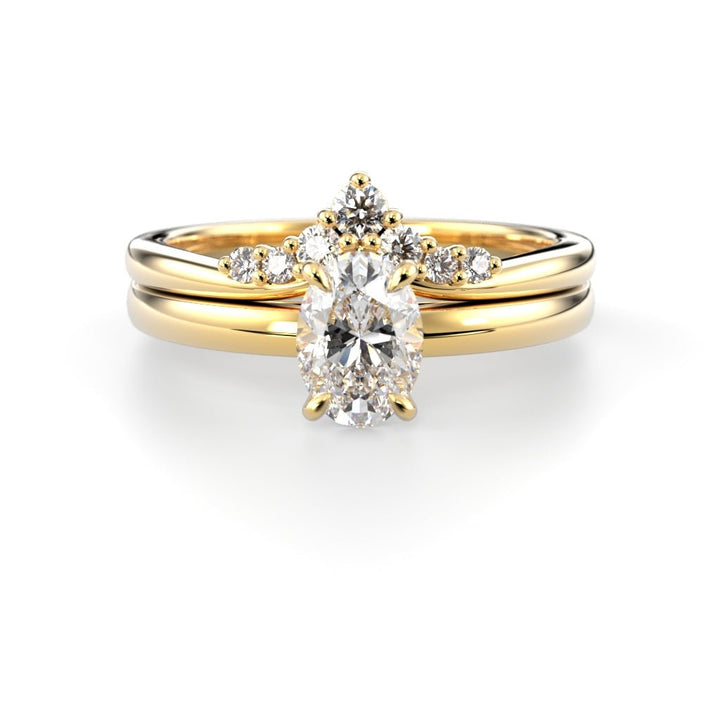 Timanttisormus Lilja Side 0,11 ct - 14k keltakulta