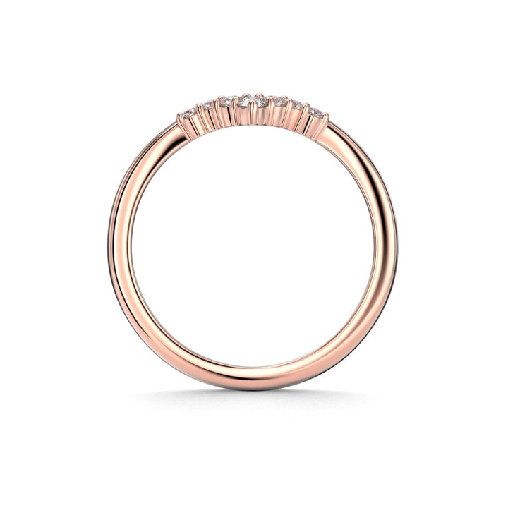 Timanttisormus Lilja Side 0,11 ct - 14k punakulta