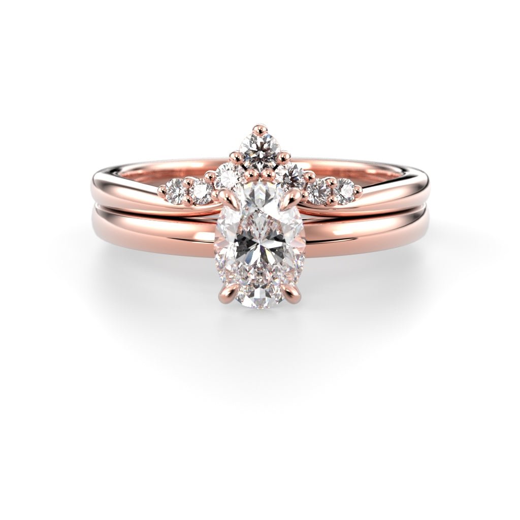 Timanttisormus Lilja Side 0,11 ct - 14k punakulta