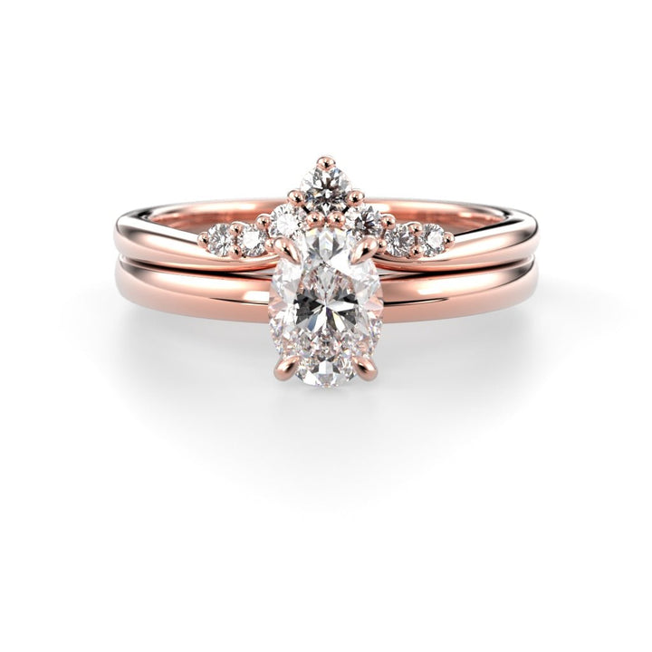 Timanttisormus Lilja Side 0,11 ct - 14k punakulta