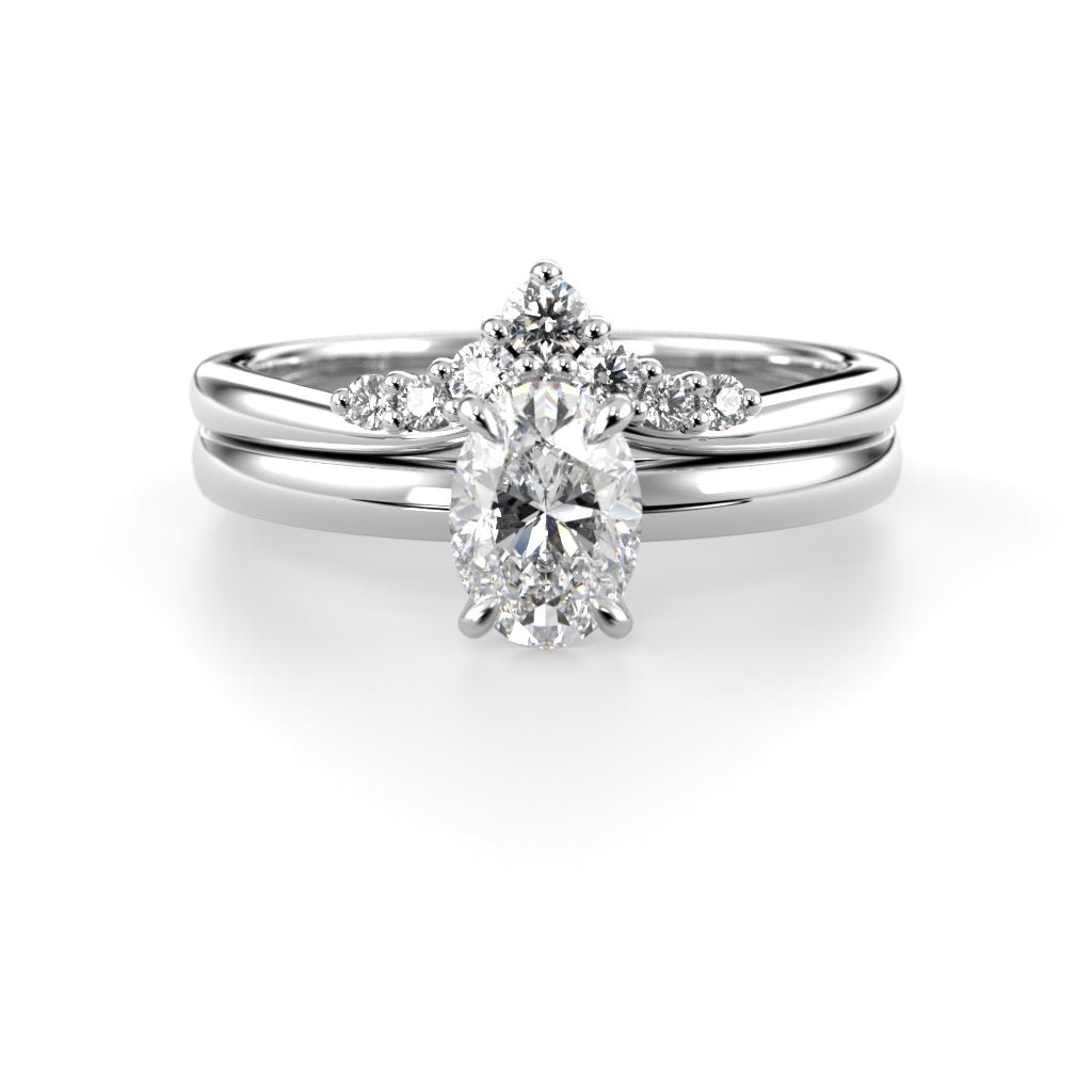 Timanttisormus Lilja Side 0,11 ct - 14k valkokulta