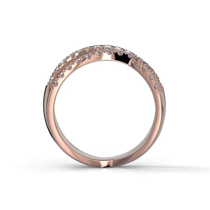 Festive Maxine 0,34 ct timanttisormus punakulta – tuotekuva 3