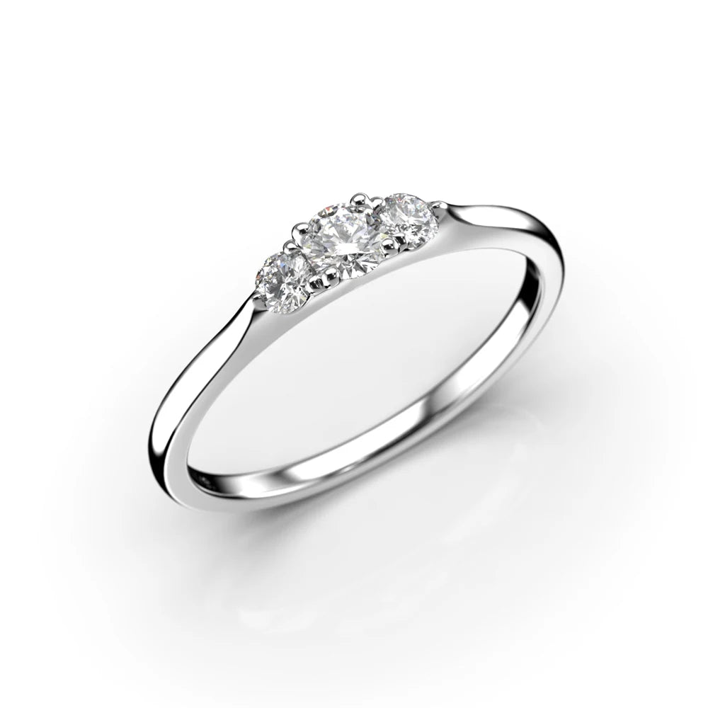 Festive Megan 0,22 ct timanttisormus valkokulta – tuotekuva 1