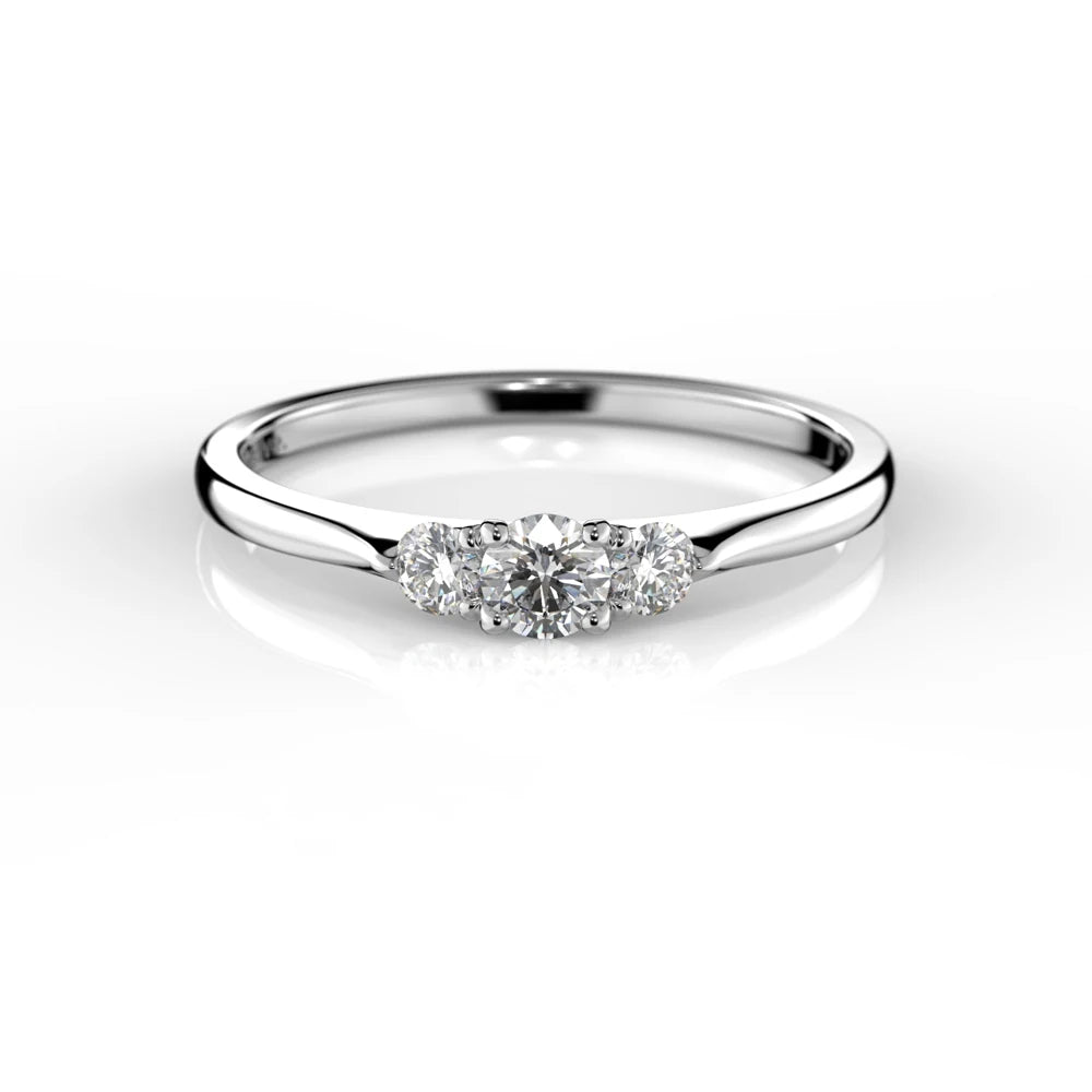 Festive Megan 0,22 ct timanttisormus valkokulta – tuotekuva 2