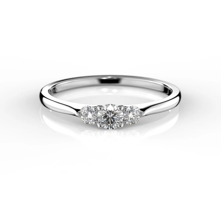 Festive Megan 0,22 ct timanttisormus valkokulta – tuotekuva 2