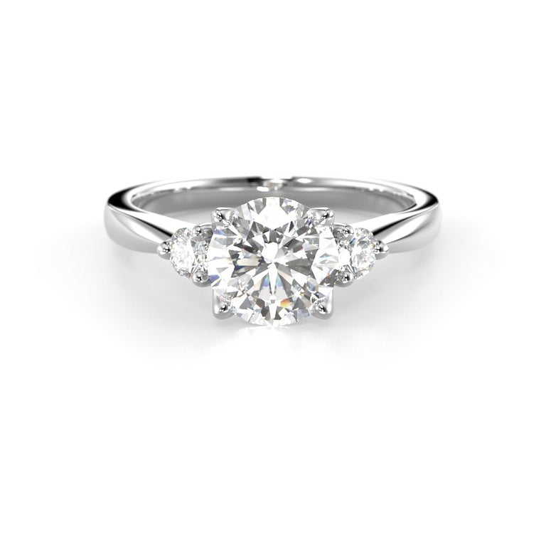 Festive Megan 1,14 ct timanttisormus 756-114 valkokulta, etukuva