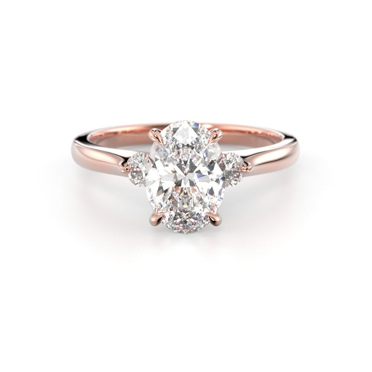 Festive Megan Oval 1,14 ct timanttisormus 753-114 punakulta, etukuva