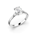 Festive Megan Oval timanttisormus 1,14 ct valkokulta