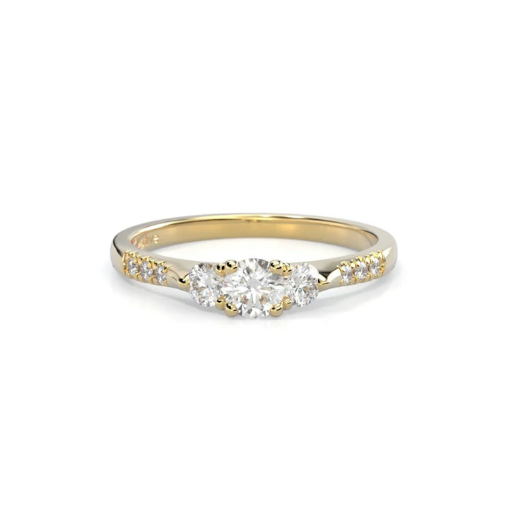 Festive Melissa 0,39 ct timanttisormus keltakulta – tuotekuva 3