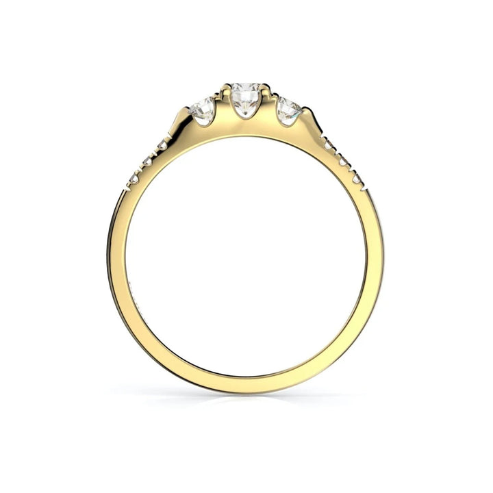 Festive Melissa 0,39 ct timanttisormus keltakulta – tuotekuva 4
