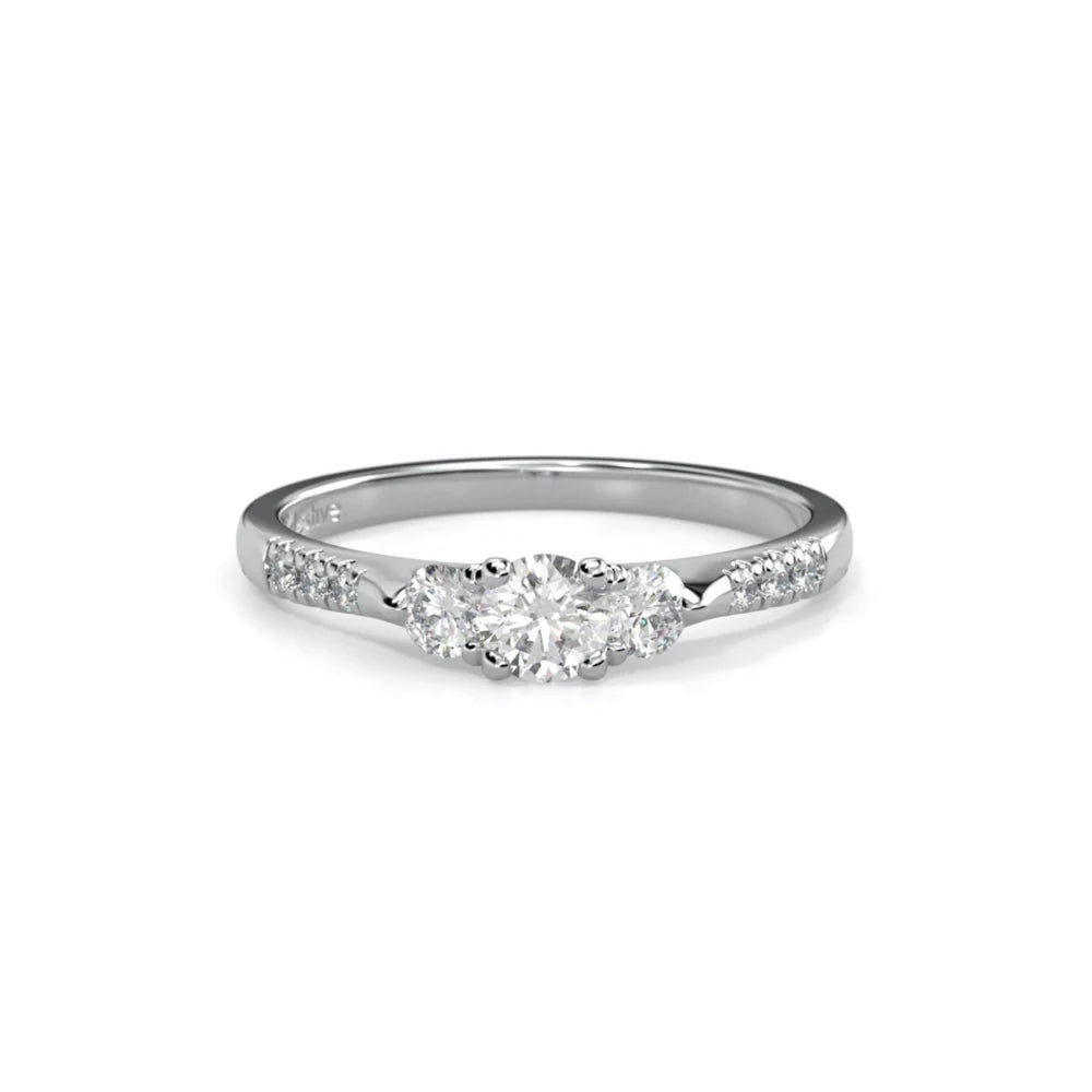 Festive Melissa 0,39 ct timanttisormus valkokulta – tuotekuva 3