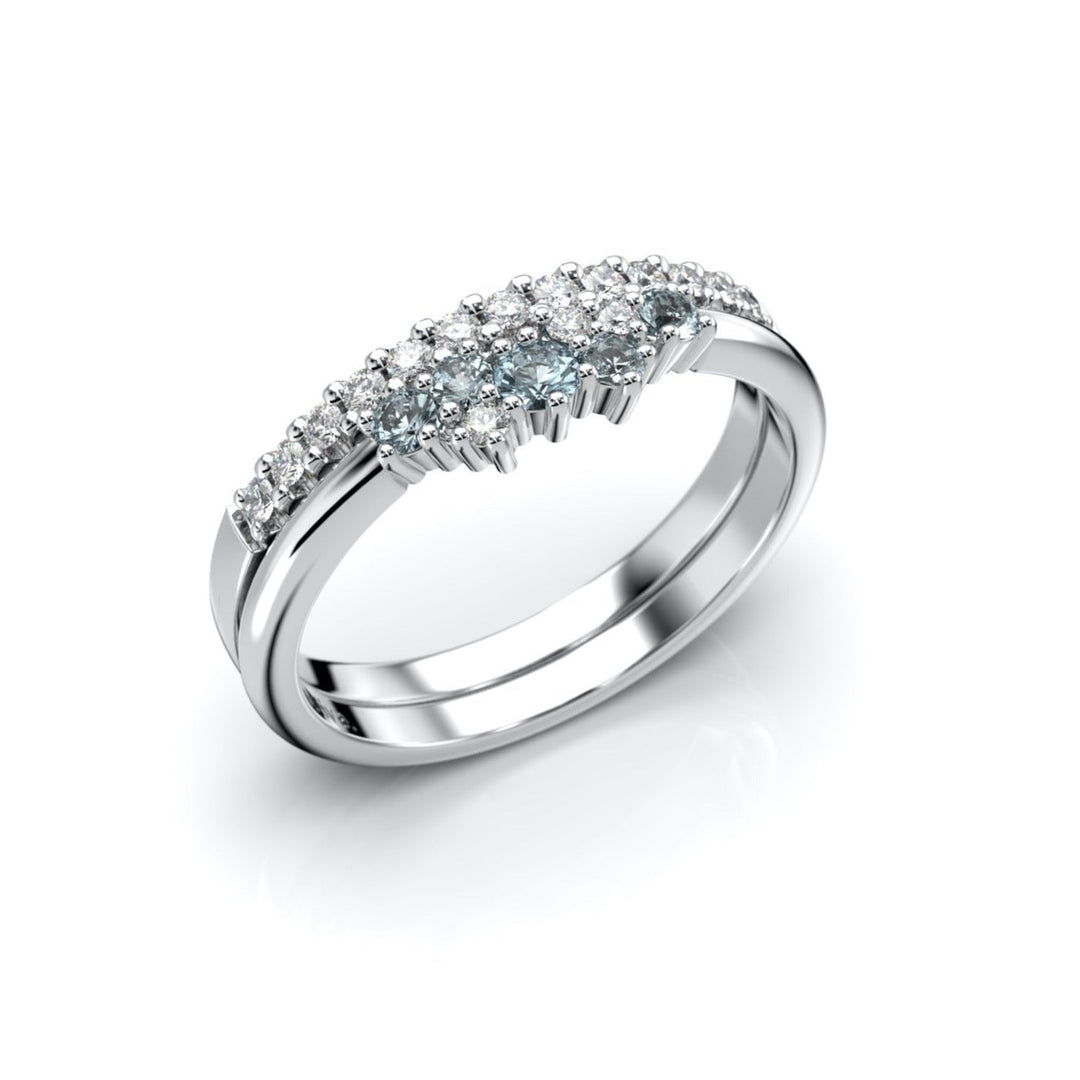 Nadja Blue - 14k valkokulta