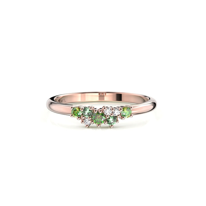 Festive Nadja Green Timanttisormus 0,03 ct punakulta Festive
