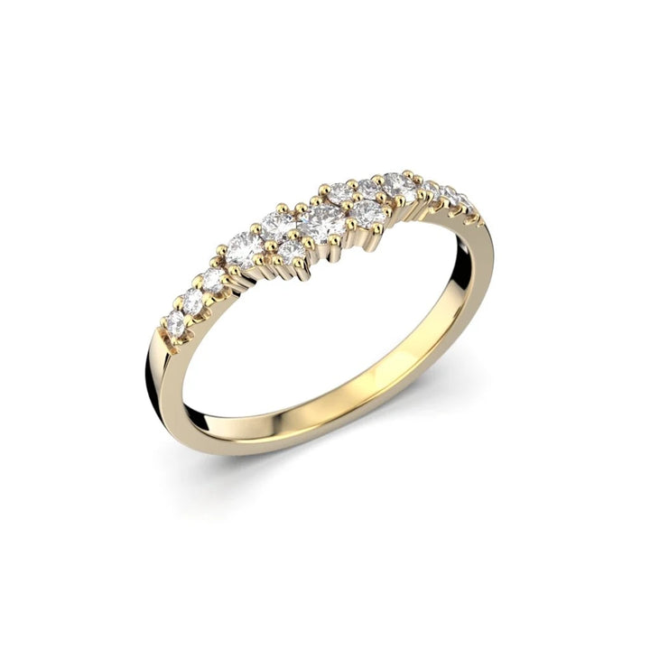 Festive Nadja Side 0,24 ct timanttisormus keltakulta – tuotekuva 1