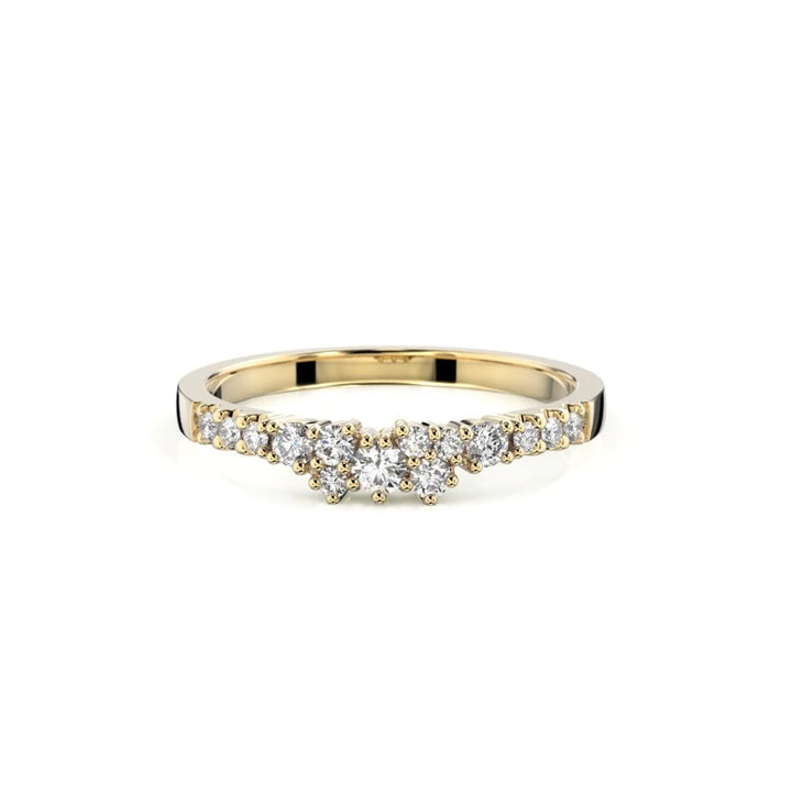 Festive Nadja Side 0,24 ct timanttisormus keltakulta – tuotekuva 2