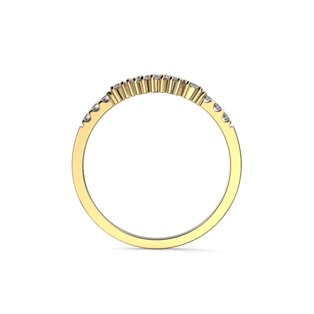 Festive Nadja Side 0,24 ct timanttisormus keltakulta – tuotekuva 3