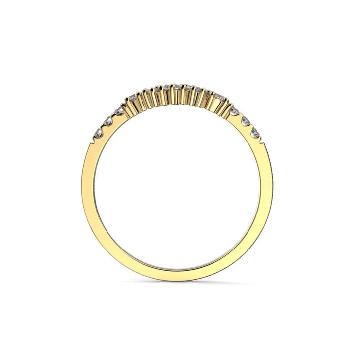 Festive Nadja Side 0,24 ct timanttisormus keltakulta – tuotekuva 3