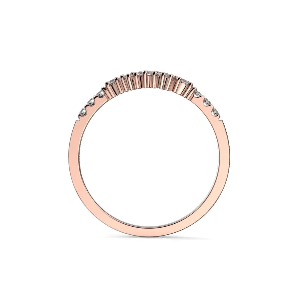 Festive Nadja Side 0,24 ct timanttisormus punakulta – tuotekuva 3