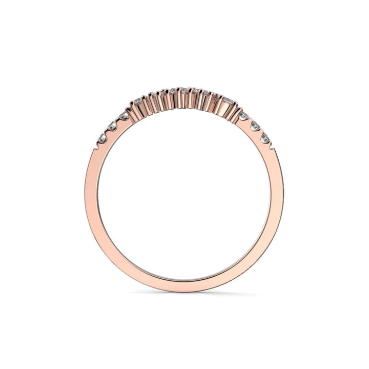 Festive Nadja Side 0,24 ct timanttisormus punakulta – tuotekuva 3