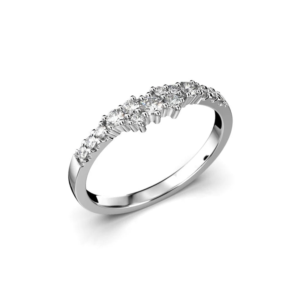 Festive Nadja Side 0,24 ct timanttisormus valkokulta – tuotekuva 1