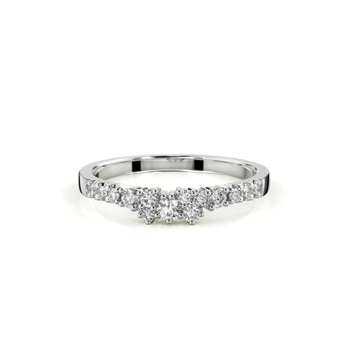 Festive Nadja Side 0,24 ct timanttisormus valkokulta – tuotekuva 2