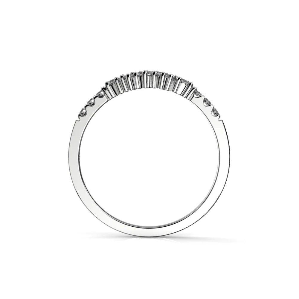 Festive Nadja Side 0,24 ct timanttisormus valkokulta – tuotekuva 3